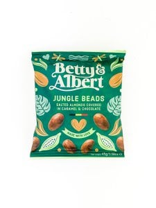 Jungle kralen 45g - amandelen bedekt met chocolade