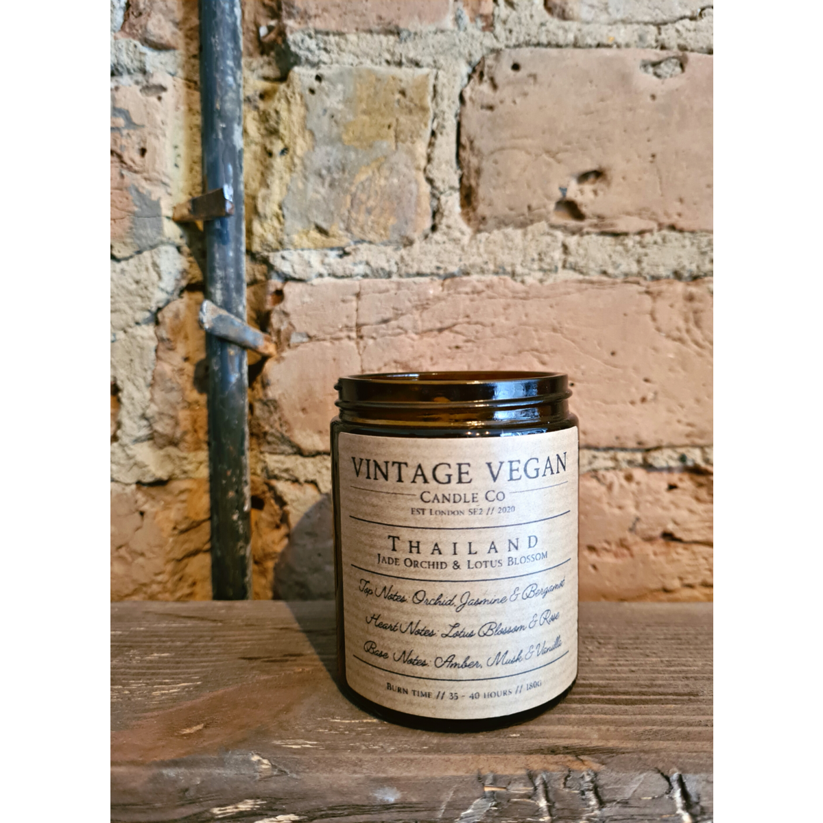 Thailand Jade Orchid and Lotus Blossom Travel Vegan Candle