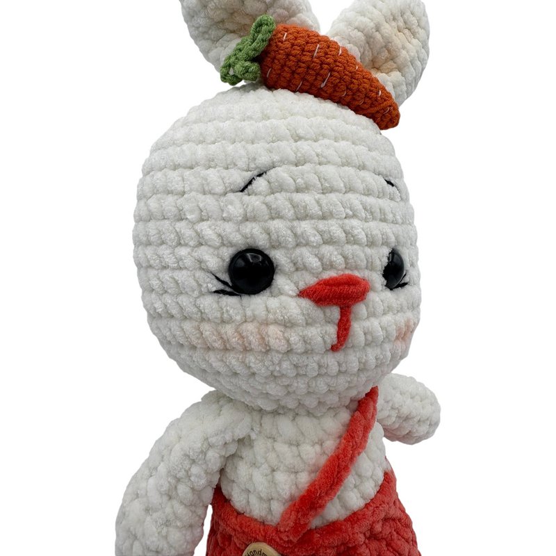 Handmade cuddly toy - bunny - made of velvet