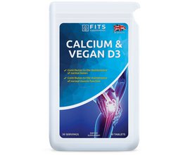  Calcium and Vegan Vitamin D3 supplement, 90 tablets. Supports bone and muscle health.