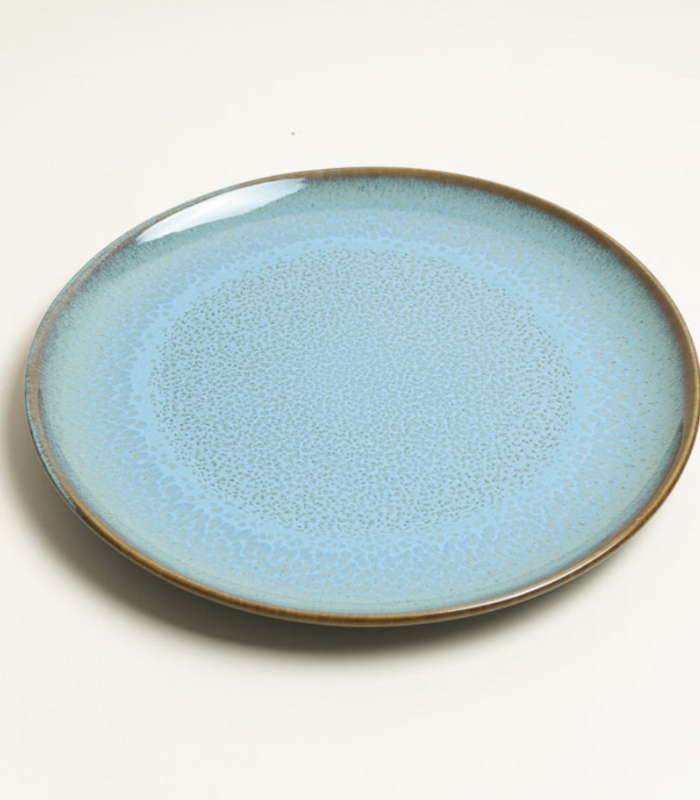 Evora dinner plate blue x 6