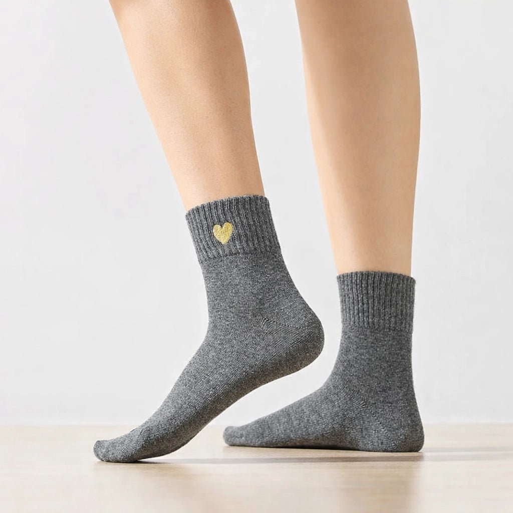 4er-Pack Damensocken Gold Heart I 35-41