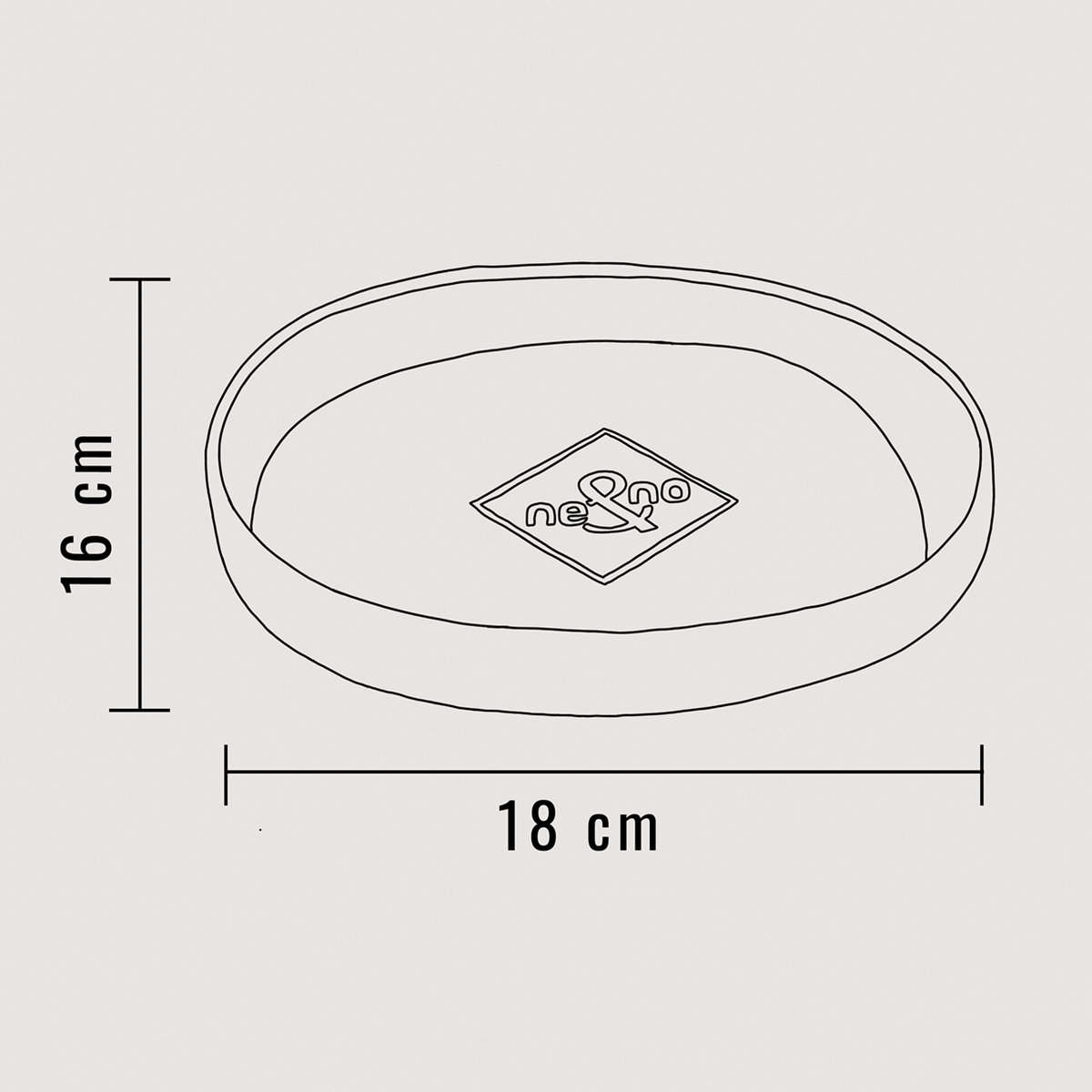 ne&no® Silikon Futterschale - Schnurrhaarfreundlich - extra flach - für Katzen