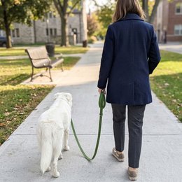 Waterproof multi-position leash Khaki green