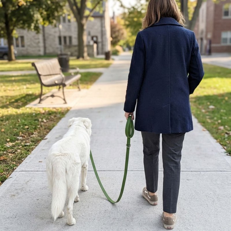 Waterproof multi-position leash Khaki green