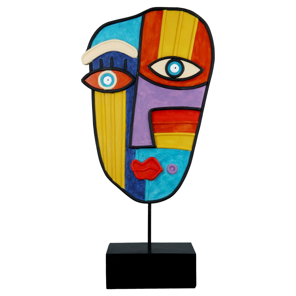 Poly sculpture face "Abstract" VE 2 so