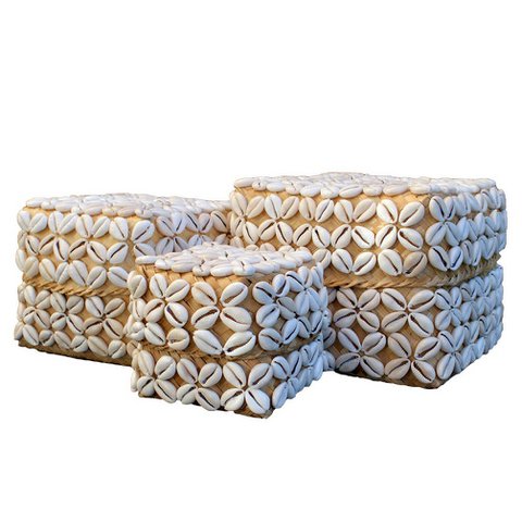 Bambusboxen "Blume" - 3er-Set