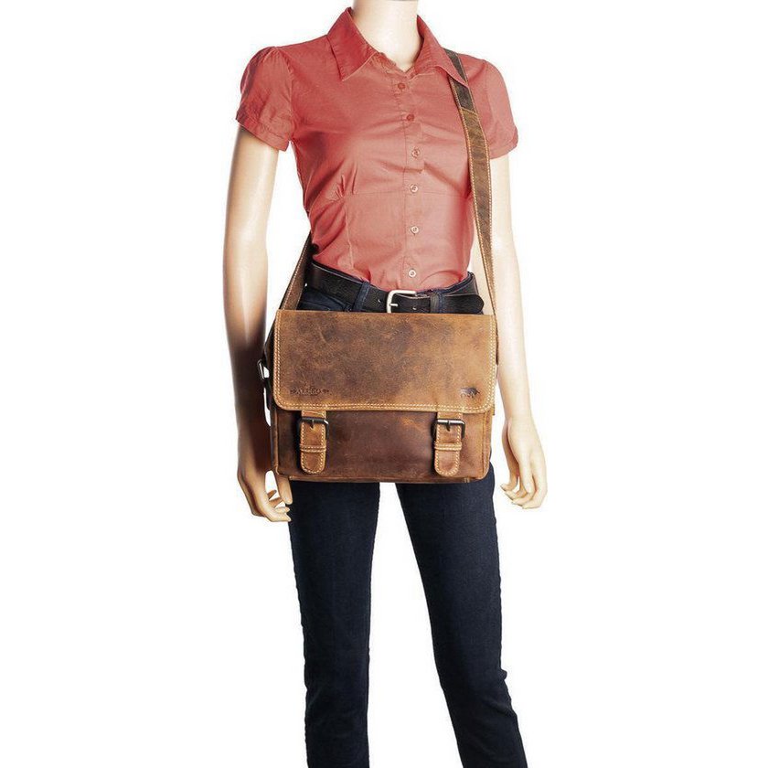 Leder -Männer -Umhängetasche Cognac - Damen Umhängetasche hellbraunes Leder
