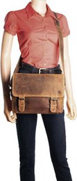 Leder -Männer -Umhängetasche Cognac - Damen Umhängetasche hellbraunes Leder