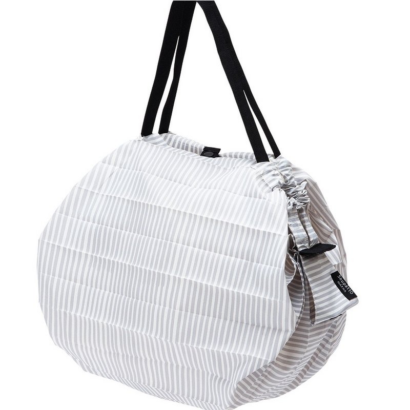Shupatto compacte opvouwbare boodschappentas maat M - Stripes (Sen)
