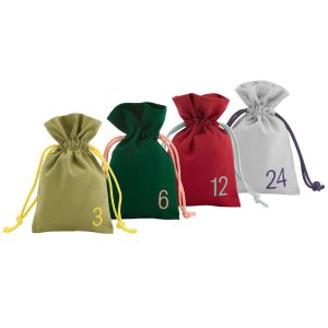 Remember - Advent calendar bags set of 24 pieces assorti - Multicolor