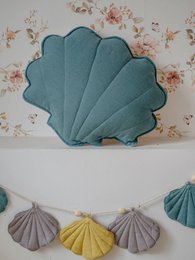 Guirlande de lin « il de mer » avec coquillages