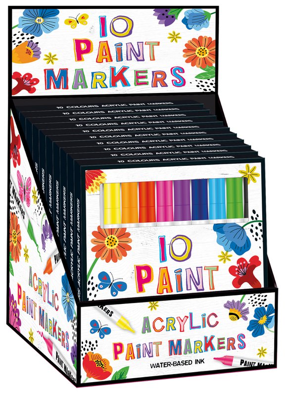Display 10 x 10 Paintmarkers æske
