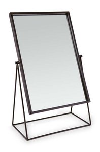 Mirror Rectangular on Stand Black 26.5x42.7x14cm