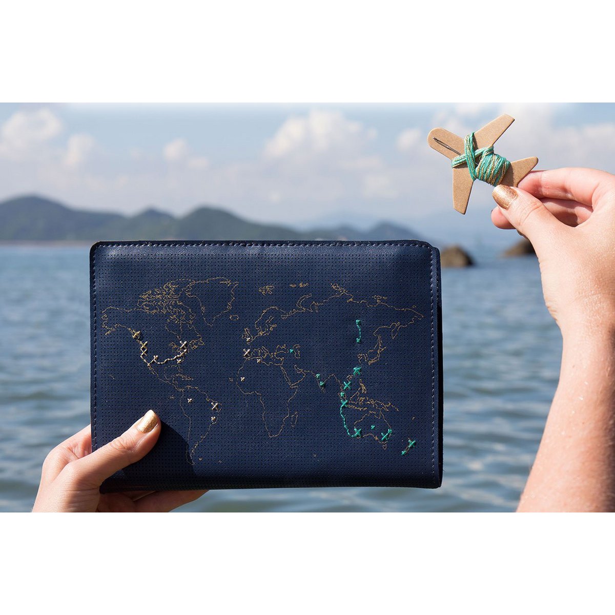 Cahier de voyage Stitch Navy