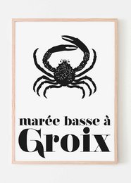 POSTER BASSA MAREA A GROIX