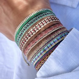 woven bracelet set of 10