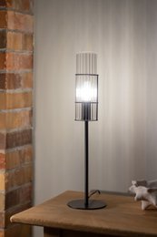 TUBO Tisch 1L 50cm Schwarz/Klar