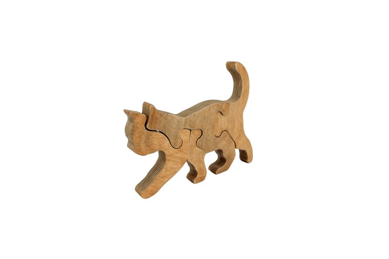 Puzzle en bois chat