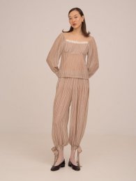 Strawberry Crush Pink Striped Trousers