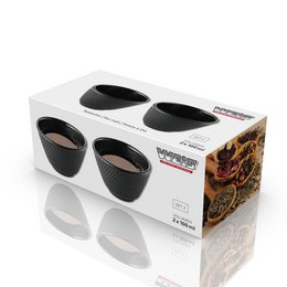 Mug set 2x 100 ml made of cast iron