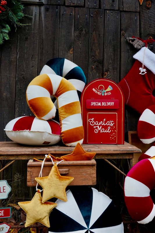 Patchworkkussen 'Gouden Lollipop'
