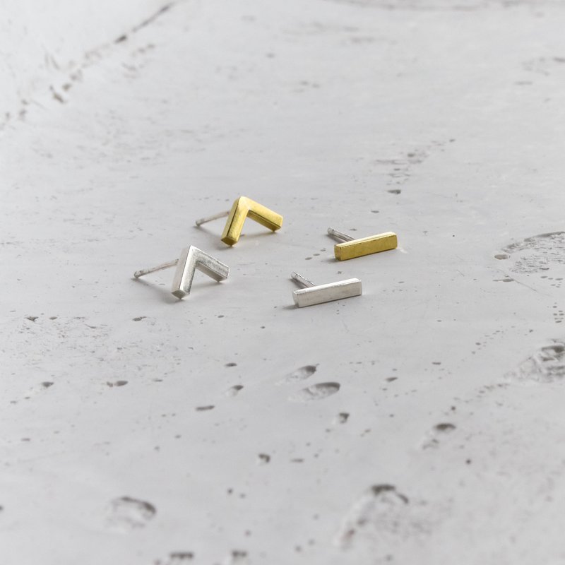Two-Tone Bar & Angle Studs Combo