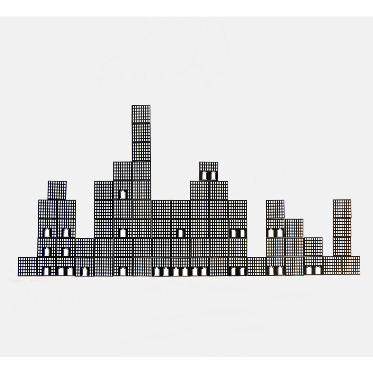 Pakiet magnesów na lodówkę Fritz Lang Metropolis Mega Modern Architecture (72 sztuki)