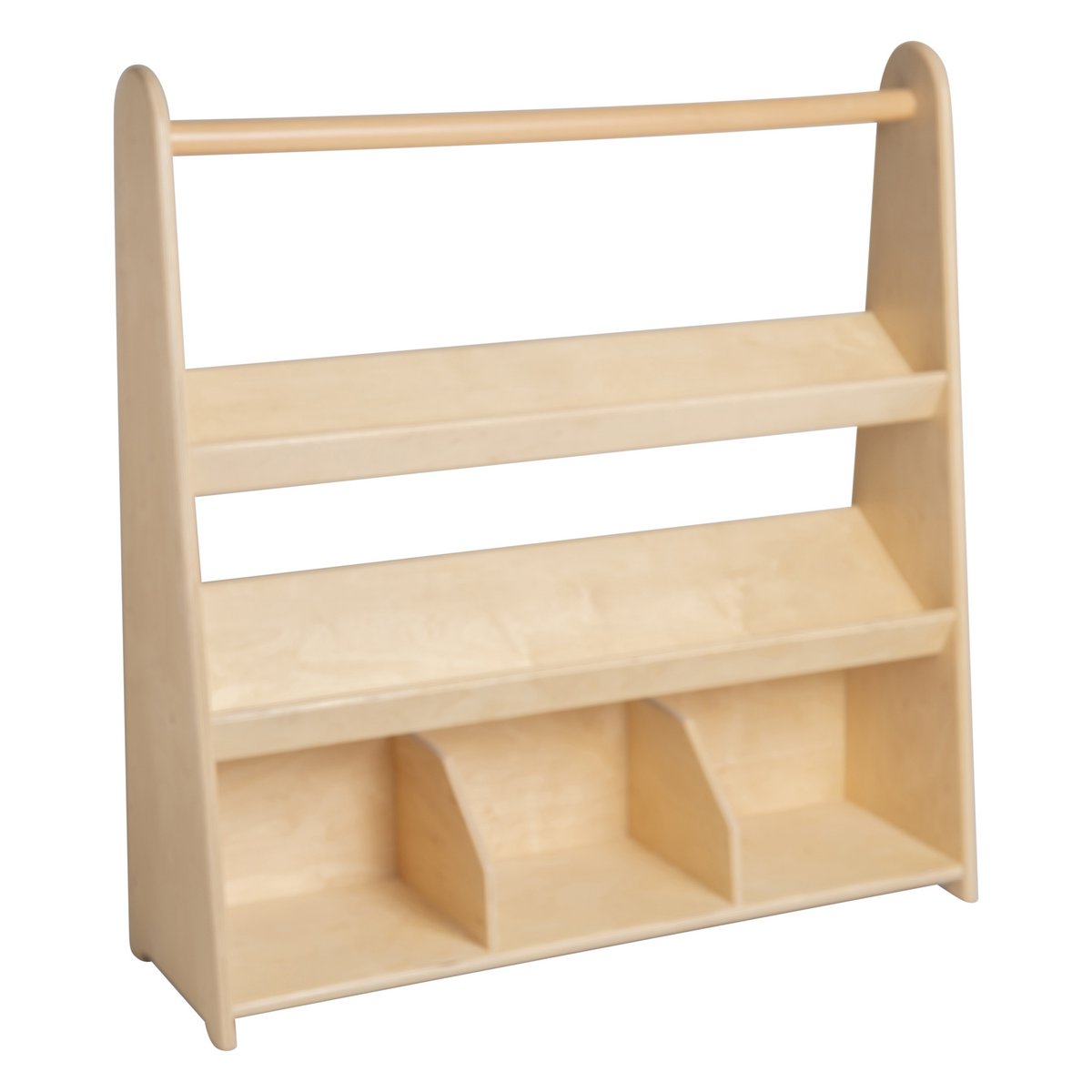 Van Dijk Toys Houten Children's Bookcase / Book Rack with 3 shelves (Childcare Quality)