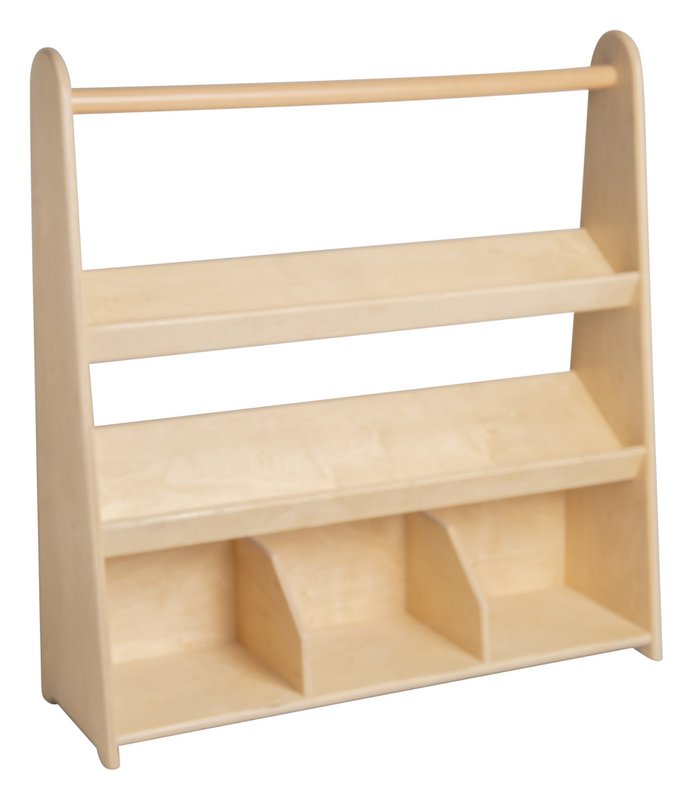 Van Dijk Toys Houten Children's Readcase / Book Rack z 3 półkami (jakość opieki nad dziećmi)