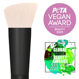  High-performance contouring makeup brush with synthetic bionic bristles. Ideal for precise makeup application and blending.