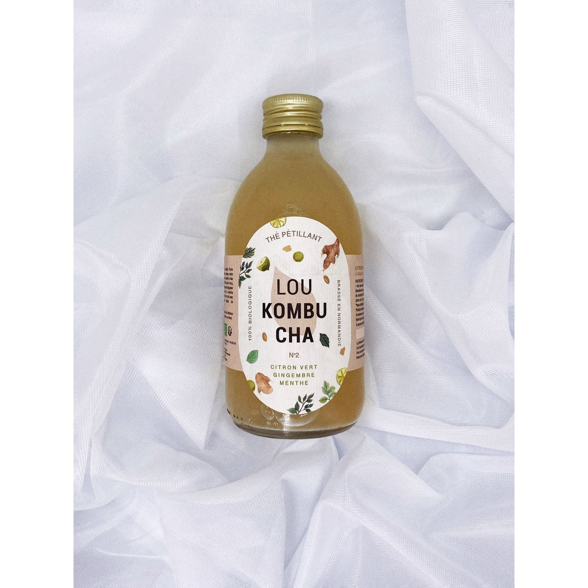 Lou Kombucha Nr. 2 – Limette, Minze, Ingwer