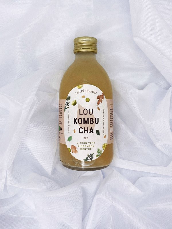 Lou Kombucha n°2 - Lime, mynte, ingefær