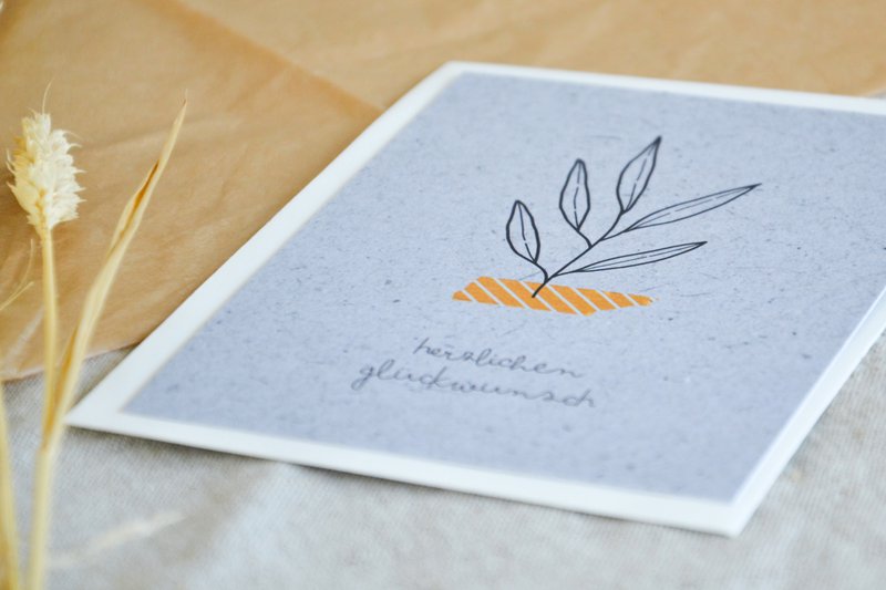 Postkarte "Herzlichen Glückwunsch"