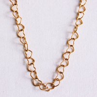 Linked hearts necklace