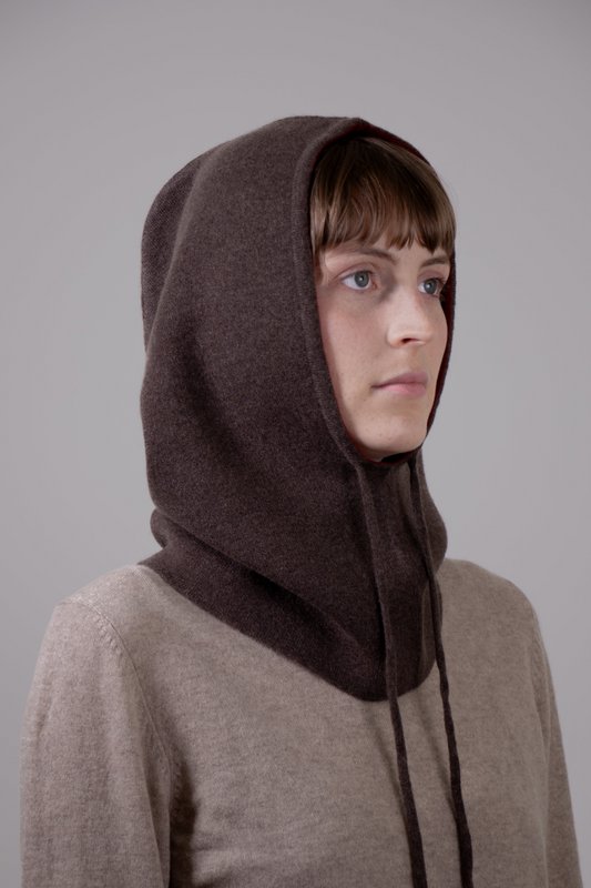 Dobbelt-sidet-100% cashmere 2-side-udøvet balaclava