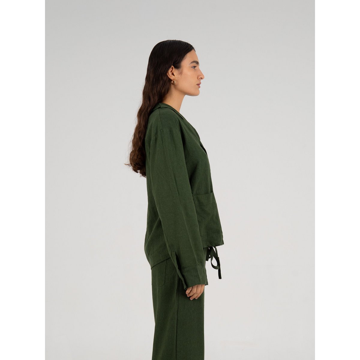 Grinch Green Linen Shirt