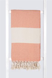 Coral 100cm x 180cm 100% Cotton