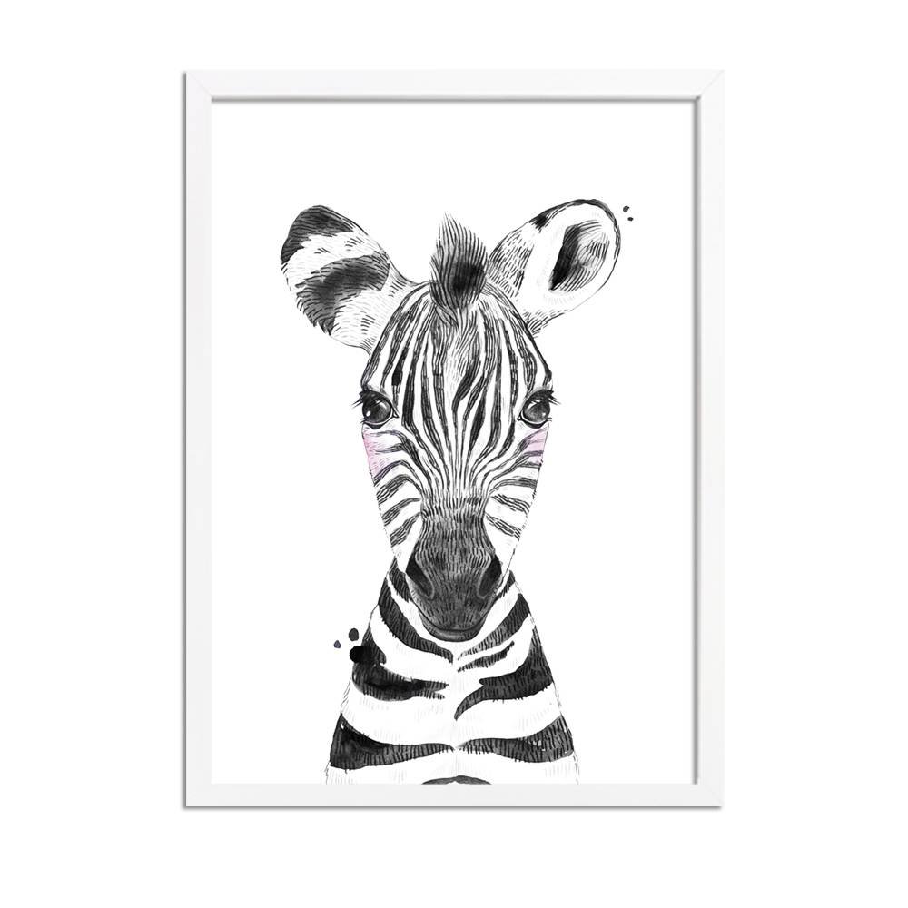 Zebra Children's room poster