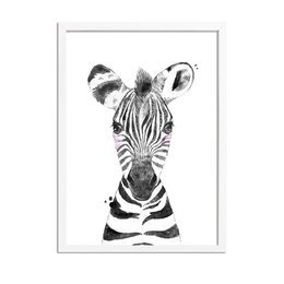 Zebra Kinderzimmer Poster