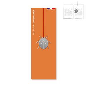 Ladybug metal bookmark