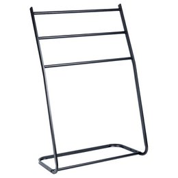 Towel Stand Metal Black