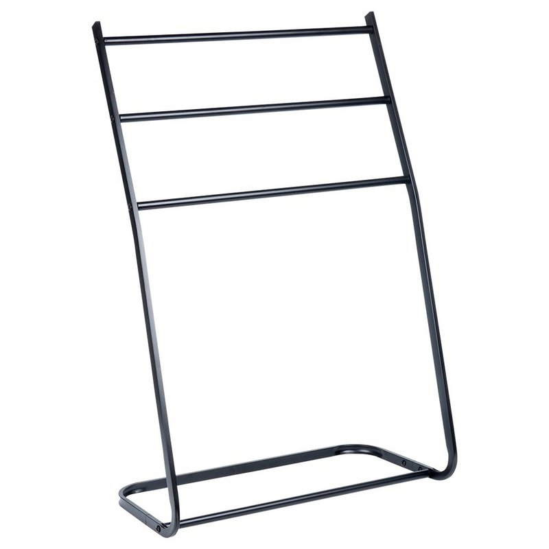 Towel Stand Metal Black