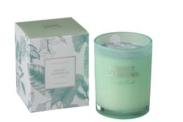 J -Line scented candle Gardens - Glass - Blue - Large - 70U