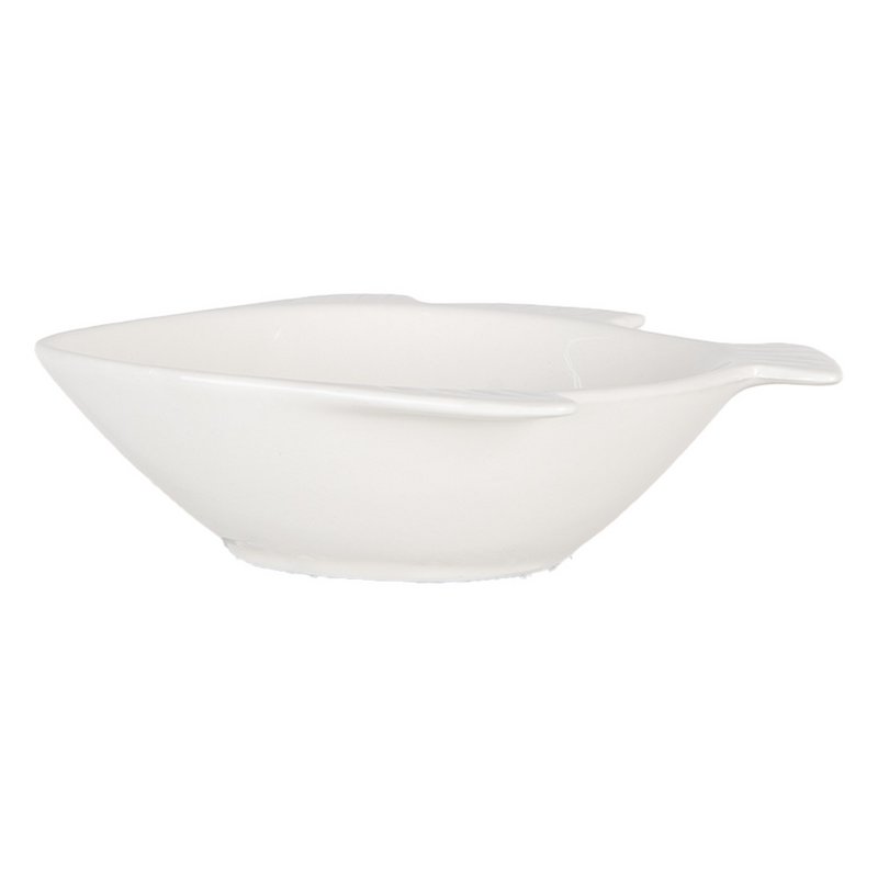 Kom fisk 75 ml hvid keramik