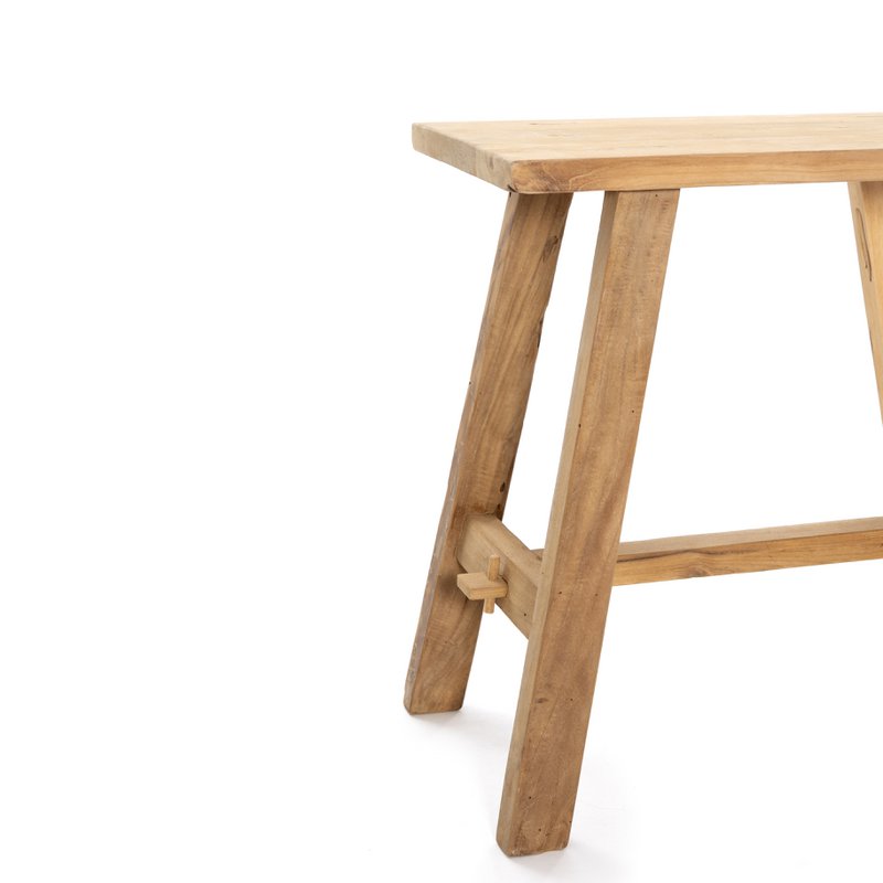 Stołek Ganesja drewno tekowe 50 cm