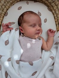 BAMBOO ROMPERSUIT PEONIA 0-3 months