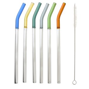 Drinking Straw Set PETER Multicolor 20cm Set of 6