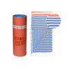 TOWEL TO GO BALI Cotton Beach Towel 180x100 cm | Spa Sauna Towel | Royal / Orange | with Gift Box