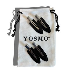 Pinzas para el cabello profesionales YOSMO – Paquete de 4 – Ideal para peinado, maquillaje y cuidado de la piel